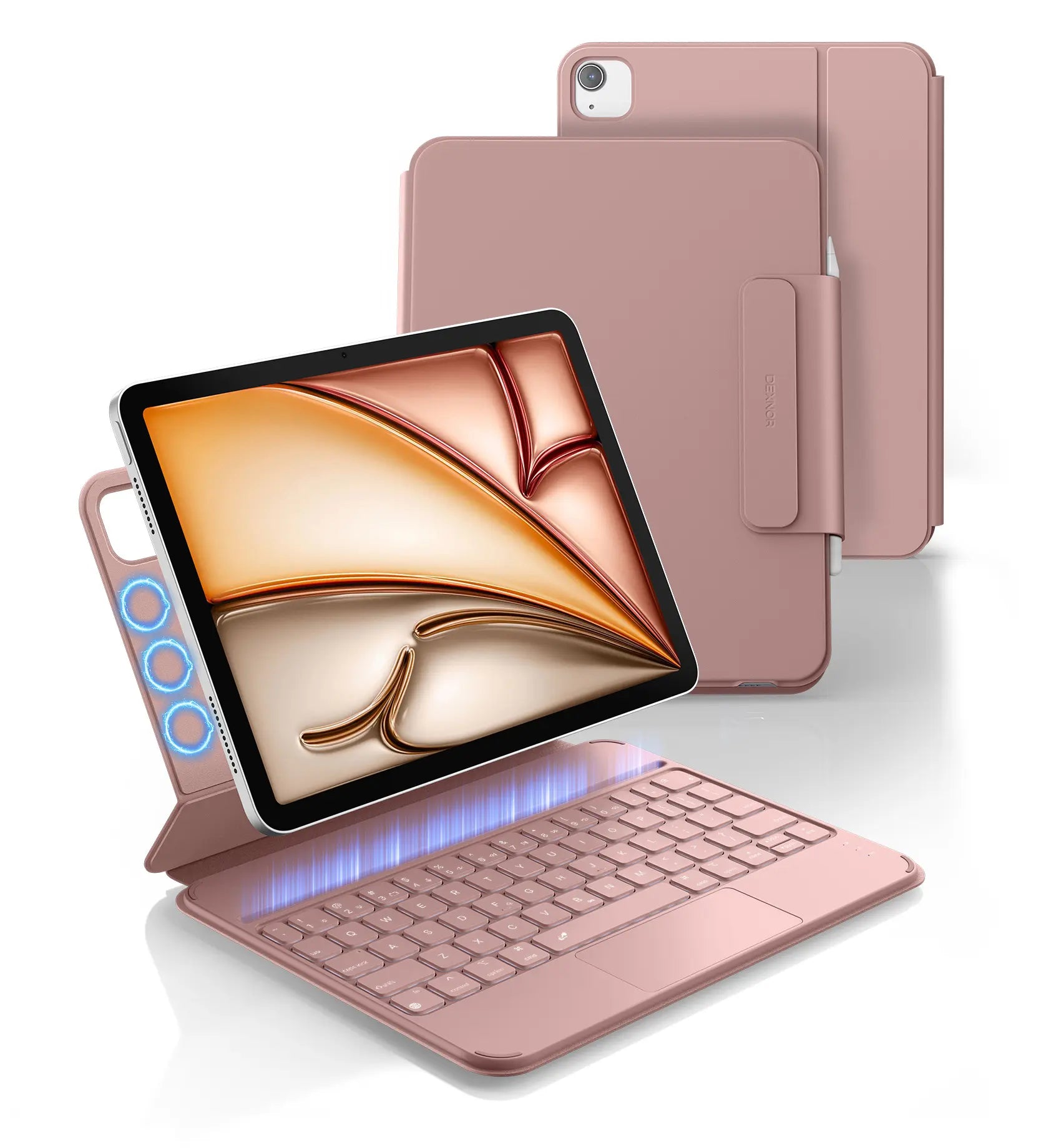 Dexnor Magnetic Keyboard Case for iPad Air/Pro 11 — Trackpad & Backlit Keys