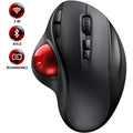Wireless Trackball Mouse — Bluetooth + 2.4G Rechargeable Ergonomic Mouse
