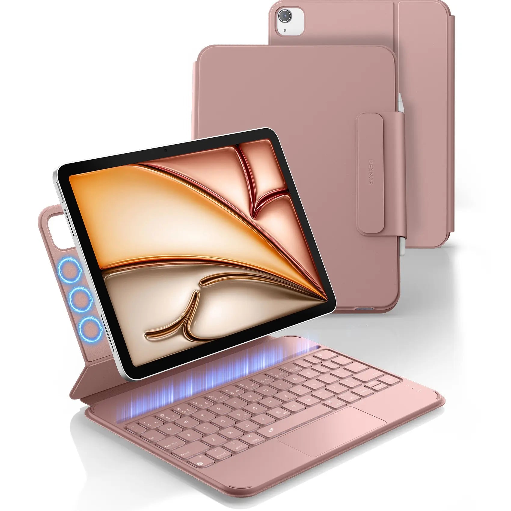 Dexnor Magnetic Keyboard Case for iPad Air/Pro 11 — Trackpad & Backlit Keys