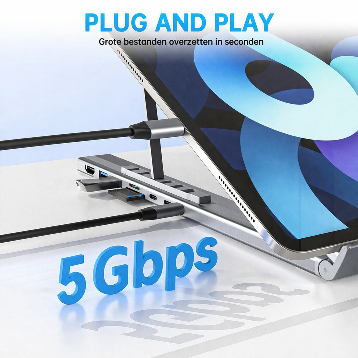 FlexDock 8-in-1 USB-C Hub — 4K HDMI, 10Gbps Data, 100W PD & Ethernet