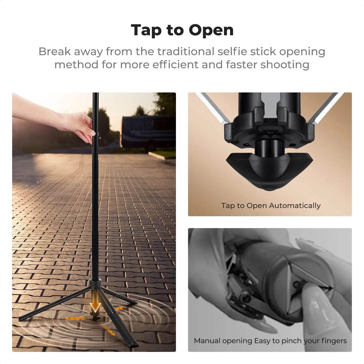 K&F Concept 71" Face-Tracking Tripod Selfie Stick — Remote & Fill Light Options